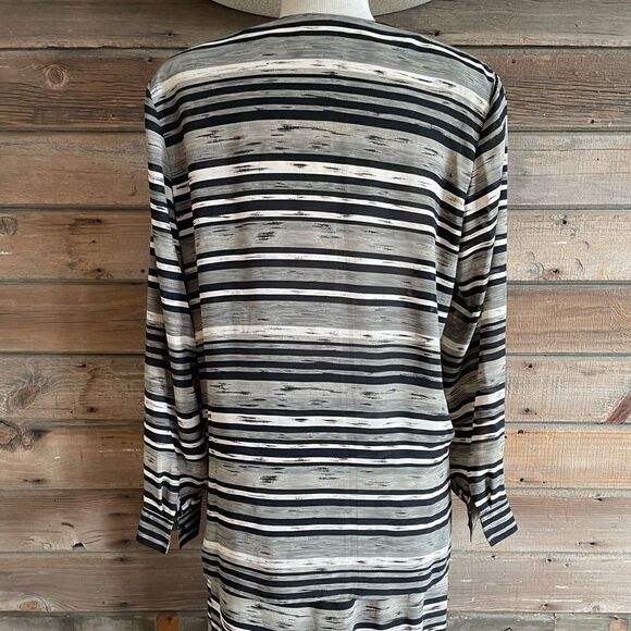 Josephine Chaus Matching Button Down Blouse Top and Wrap Skirt Size 10 EUC - Picture 7 of 12